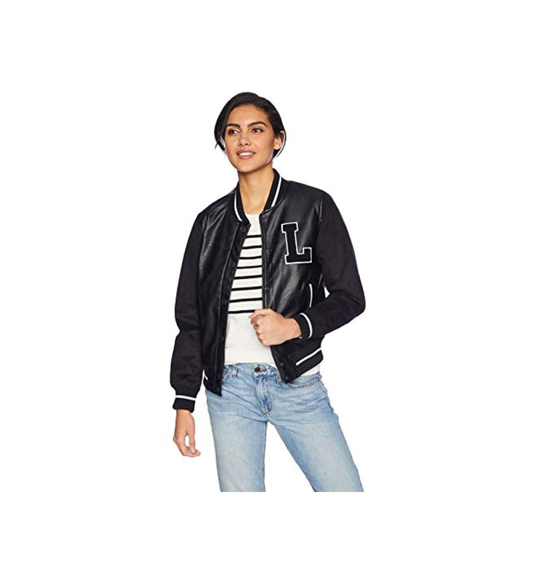 Fashion Levi's Women's Mixed Media Letterman Bomber Jacket