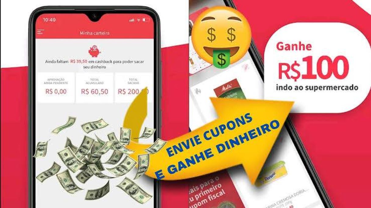 App Gelt App, faça dinheiro comprando- Scaneando nota Fiscal