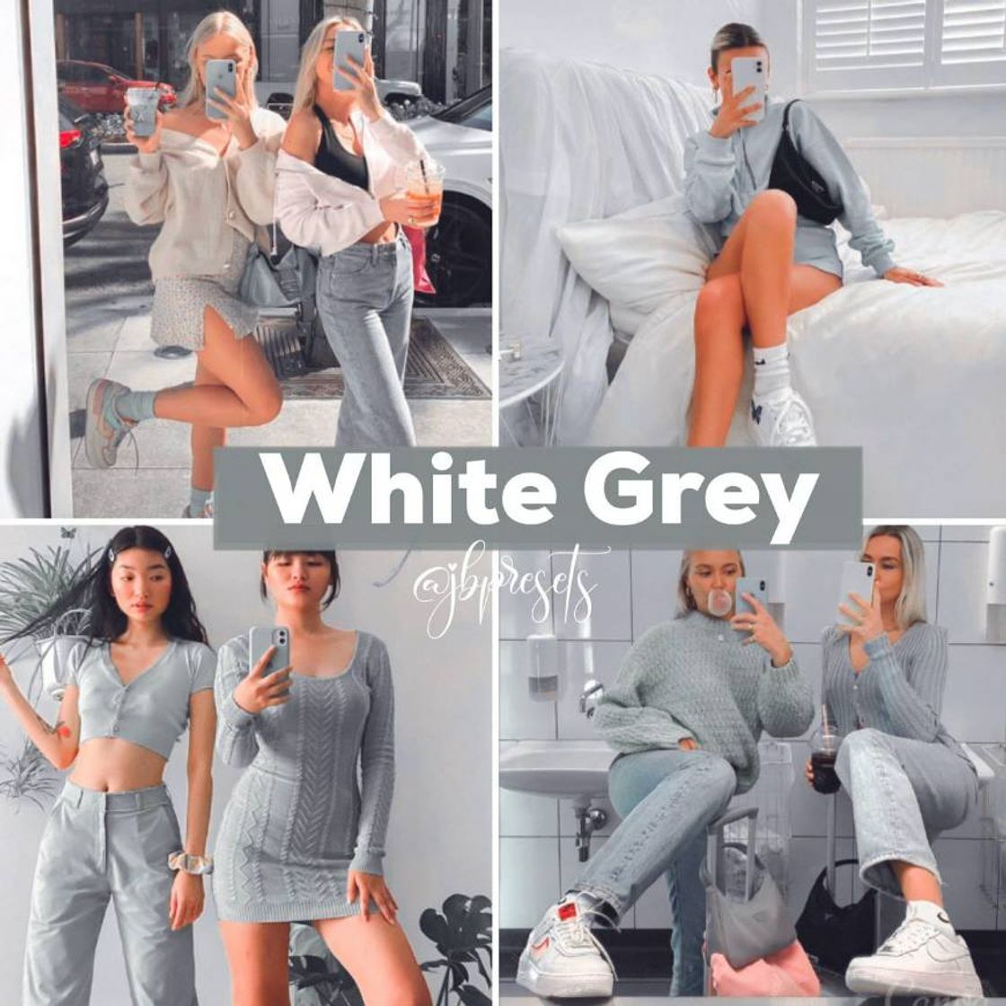 Moda white grey