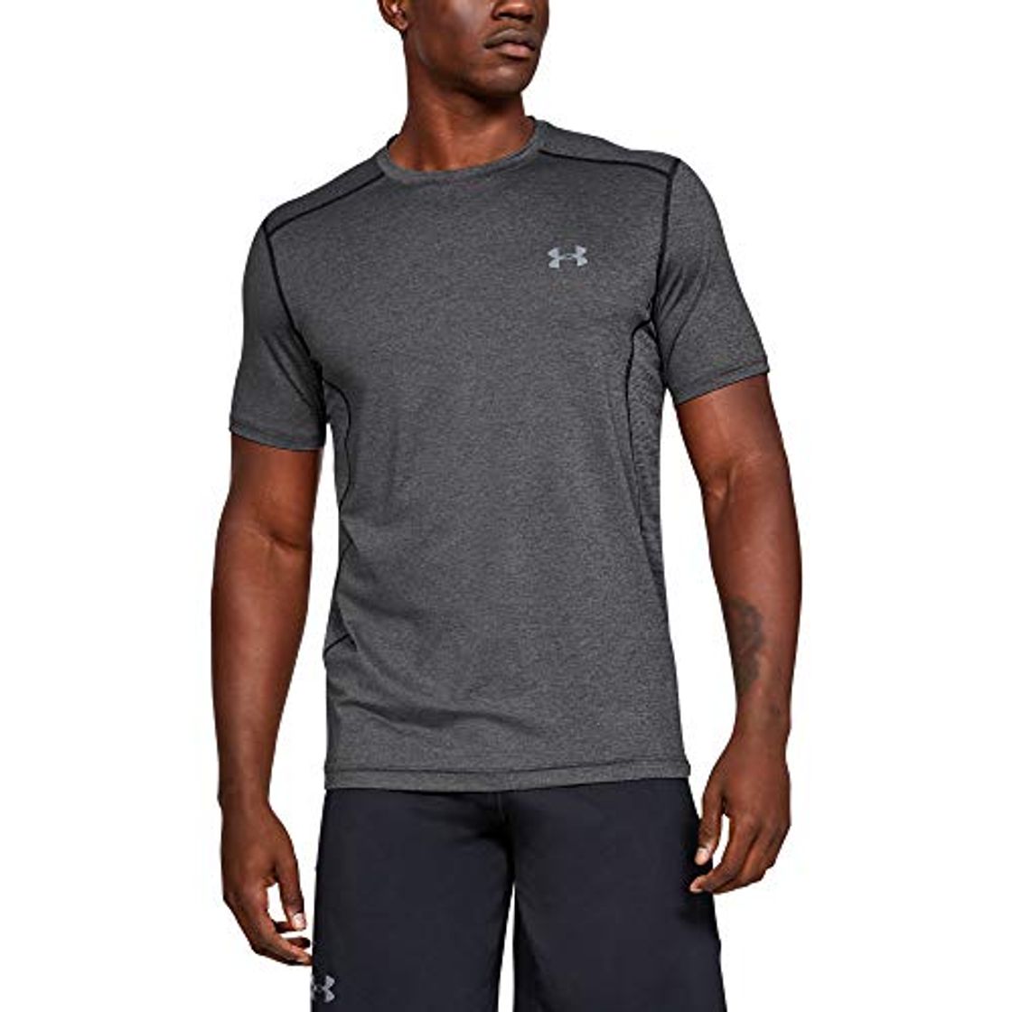 Moda Under Armour Raid Camiseta Masculina, Camiseta Transpirable, Ajustada Camiseta Deportiva de Manga