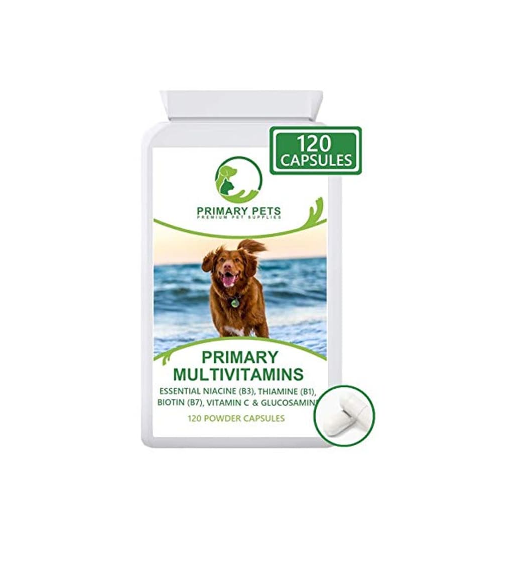 Product Primary Pets Suplemento Multivitamínico para Perros. 120 Cápsulas. Complejo de Vitamina B