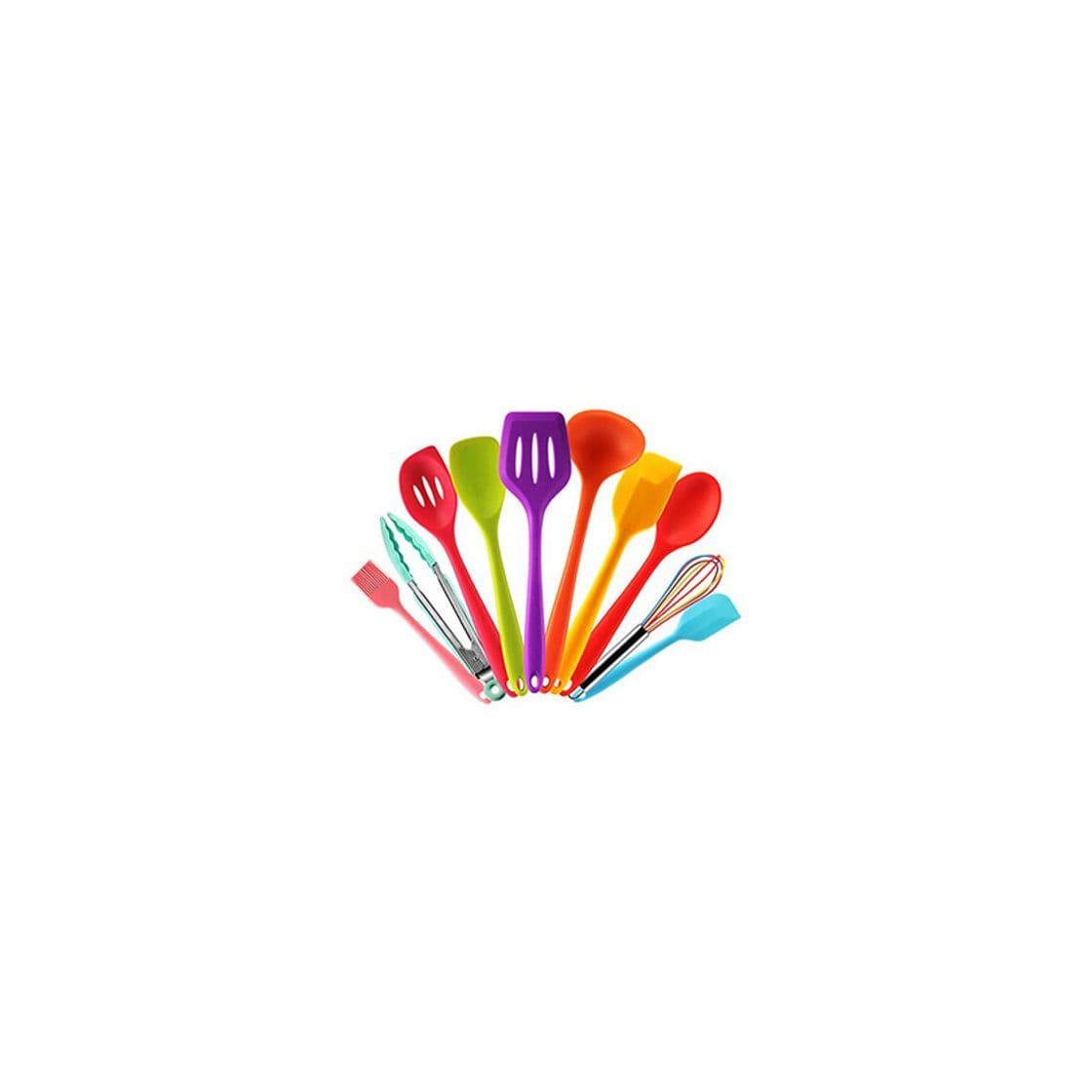 Elemento de la categoría hogar Set utensilios de cocina silicona de colores con Espátula