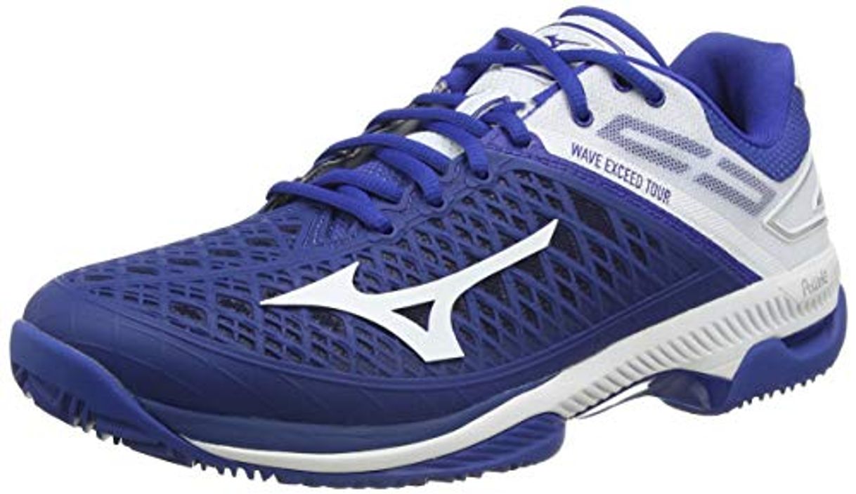 Moda Mizuno Wave Exceed Tour4 CC, Zapatillas de Tenis para Hombre, Azul