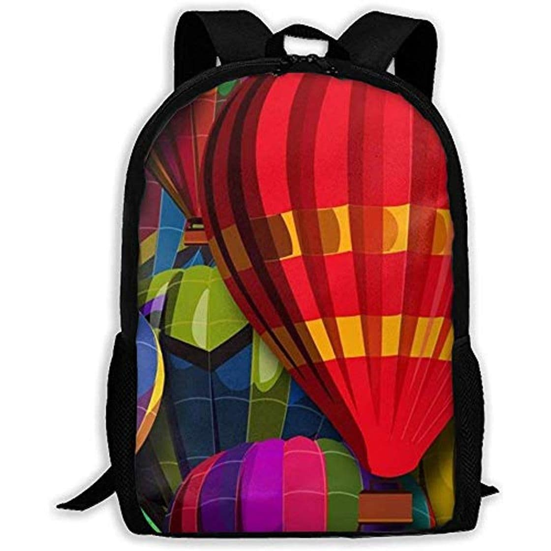 Fashion Dibujos Animados Globo aerostático Imprimir Mochila para Adultos Mochila de Viaje Bolsas de Negocios Laptop Ligera para Estudiantes para Hombres y Mujeres