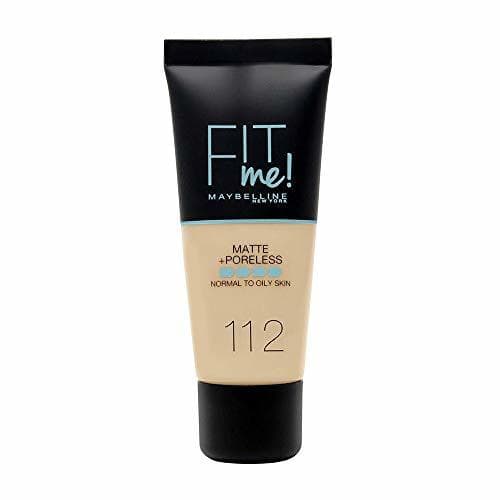 Beauty Maybelline Fit Me Mate y Afinaporos tono 112 Soft Beige Base de