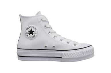 Fashion Converse Chuck Taylor CTAS Lift Hi, Zapatillas para Mujer, Blanco