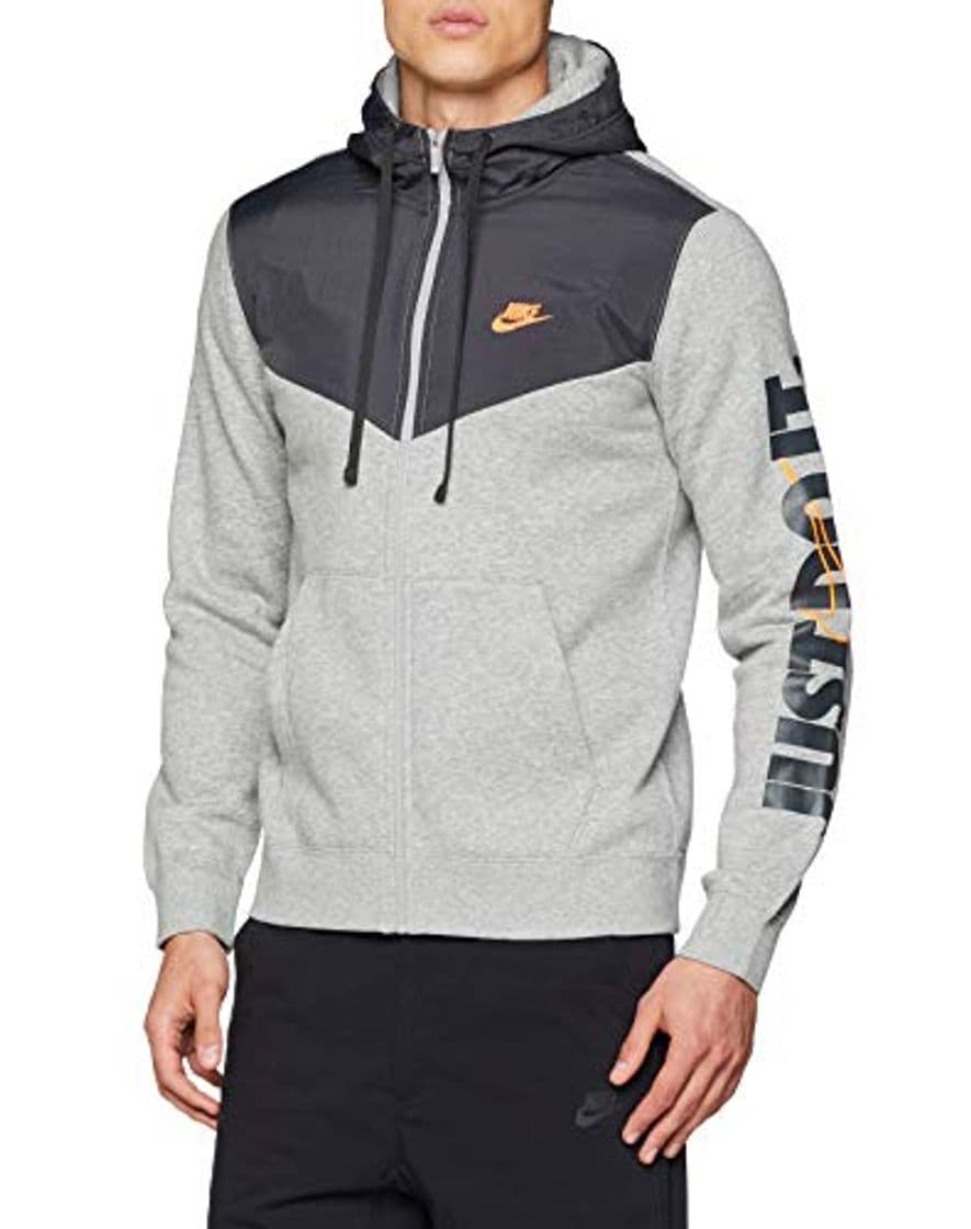 Product Nike M NSW HBR+ Hoodie FZ FLC Chaqueta, Gris