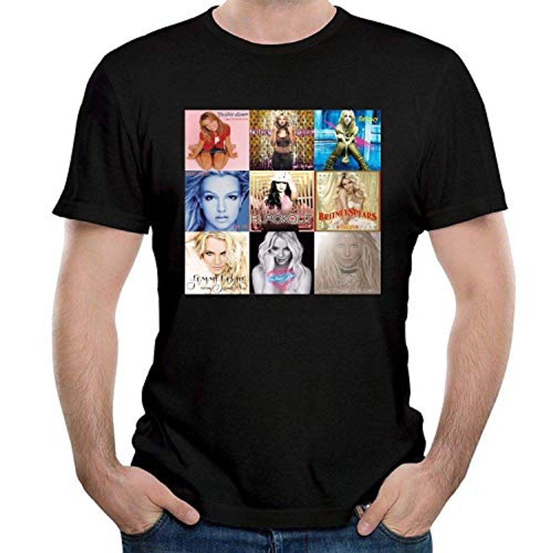 Moda Fashion Man Britney Spears Short Sleeve T