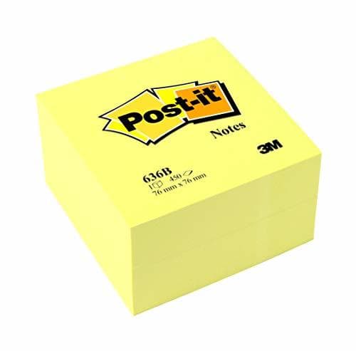 Producto Post-It 636-B - Notas en cubo reposicionables 76 x 76 mm