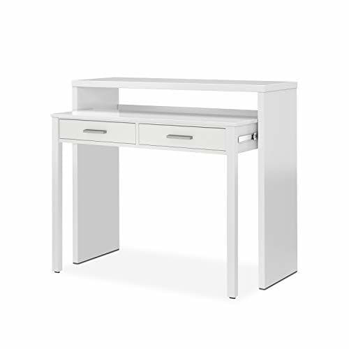 Producto Habitdesign 004582BO - Mesa de Escritorio Extensible, Mesa Estudio Consola, Medidas: 98,5