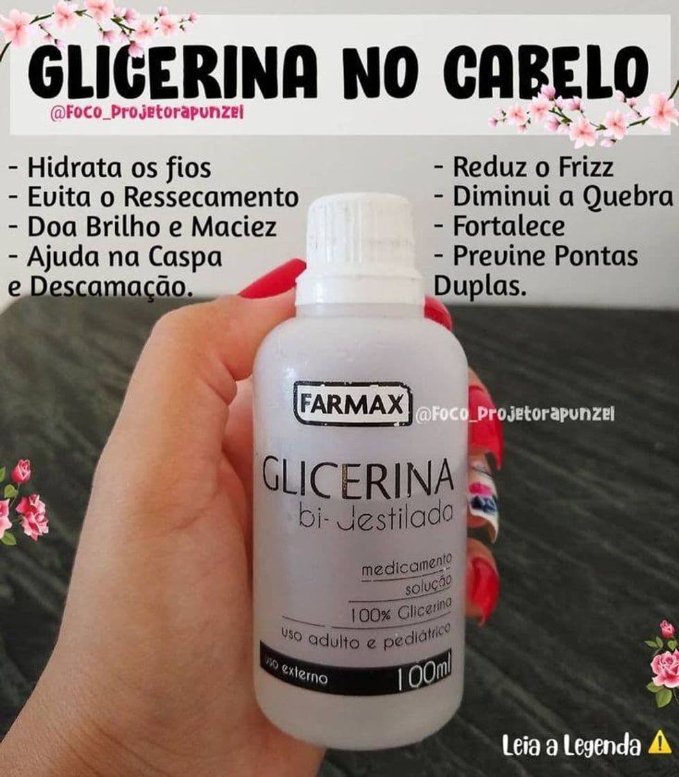 Fashion Glicerina no cabelo