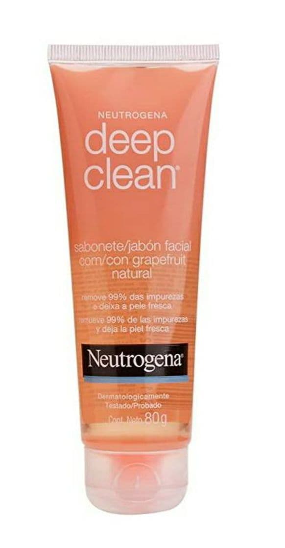 Moda Sabonete Facial Deep Clean Grapefruit, Neutrogena, 80 g