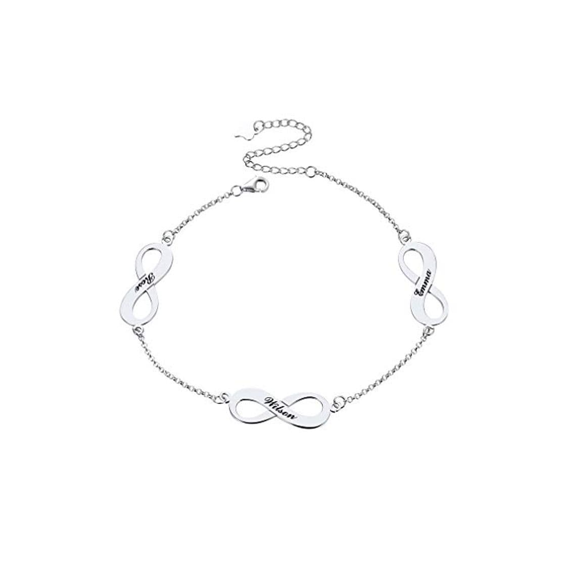 Fashion Nobrand Plata De Ley 925 Cadena De Serpiente Plana Hoja Cierre De Langosta Pulsera Ajustable Tobillera para Mujer Pulseira Masculina 21cm