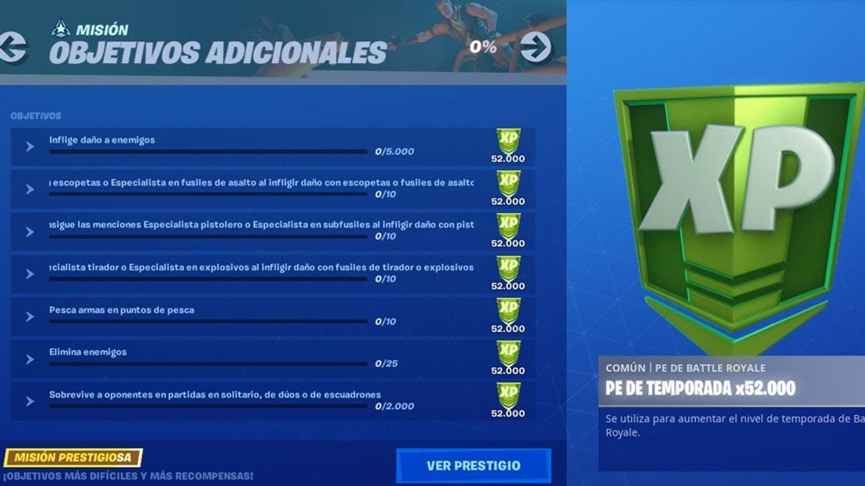 Videojuegos Desafios fortnite 