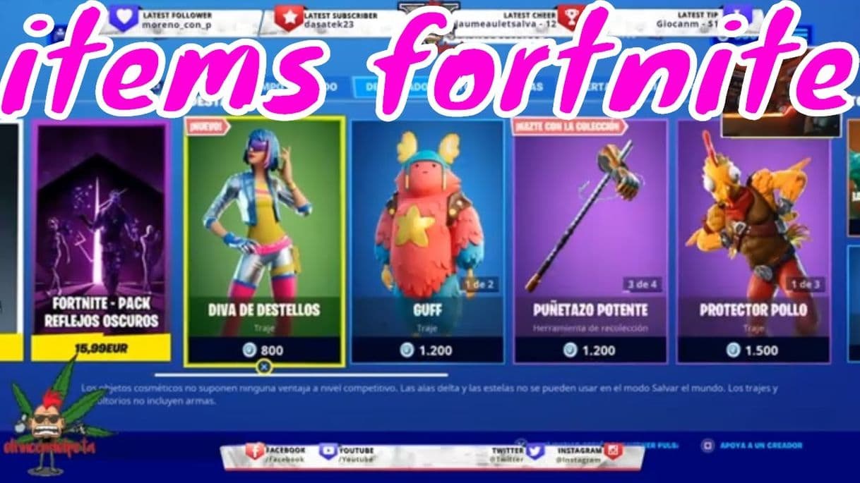 Videojuegos NEW SHOP *fortnite* 12/09/2020 diva de destellos, guff, tsuki ...