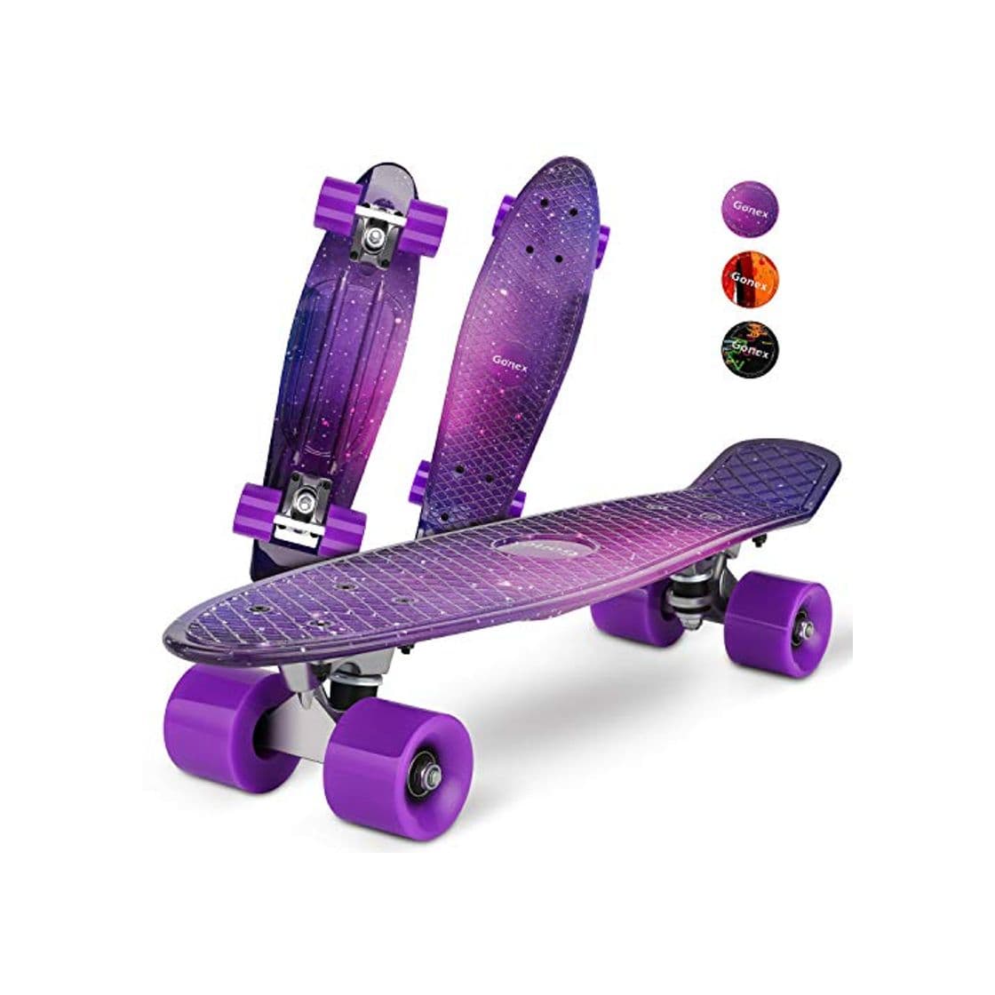 Producto Gonex Monopatín Skateboards Patinete Retro Crucero Completo para Niños Jóvenes Adultos, Skates