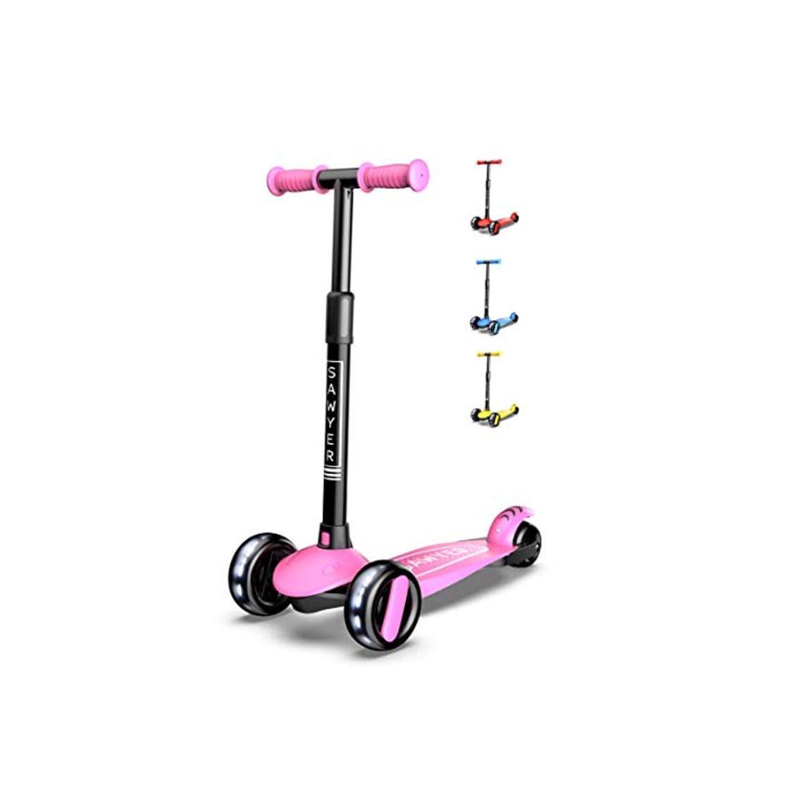 Producto Sawyer - Patinete Ajustable Ruedas LED - Niños 2 a 8 Años