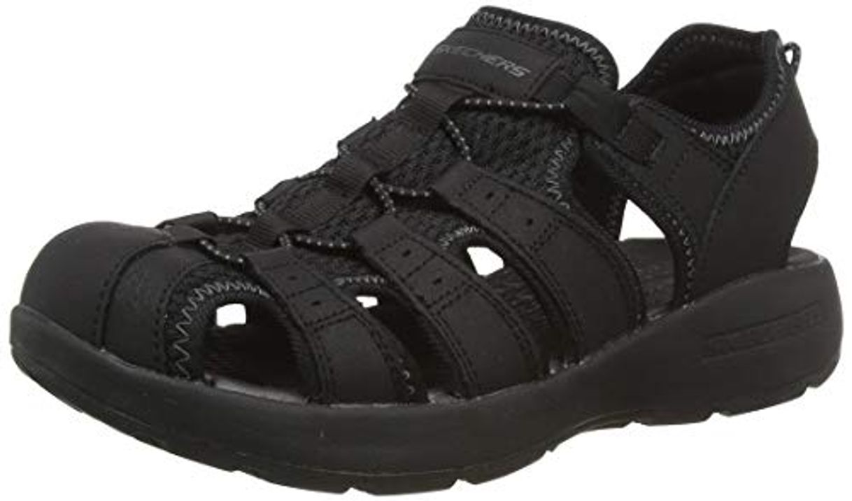 Moda Skechers Men's MELBO Journeyman 2 Closed Toe Sandals, Black