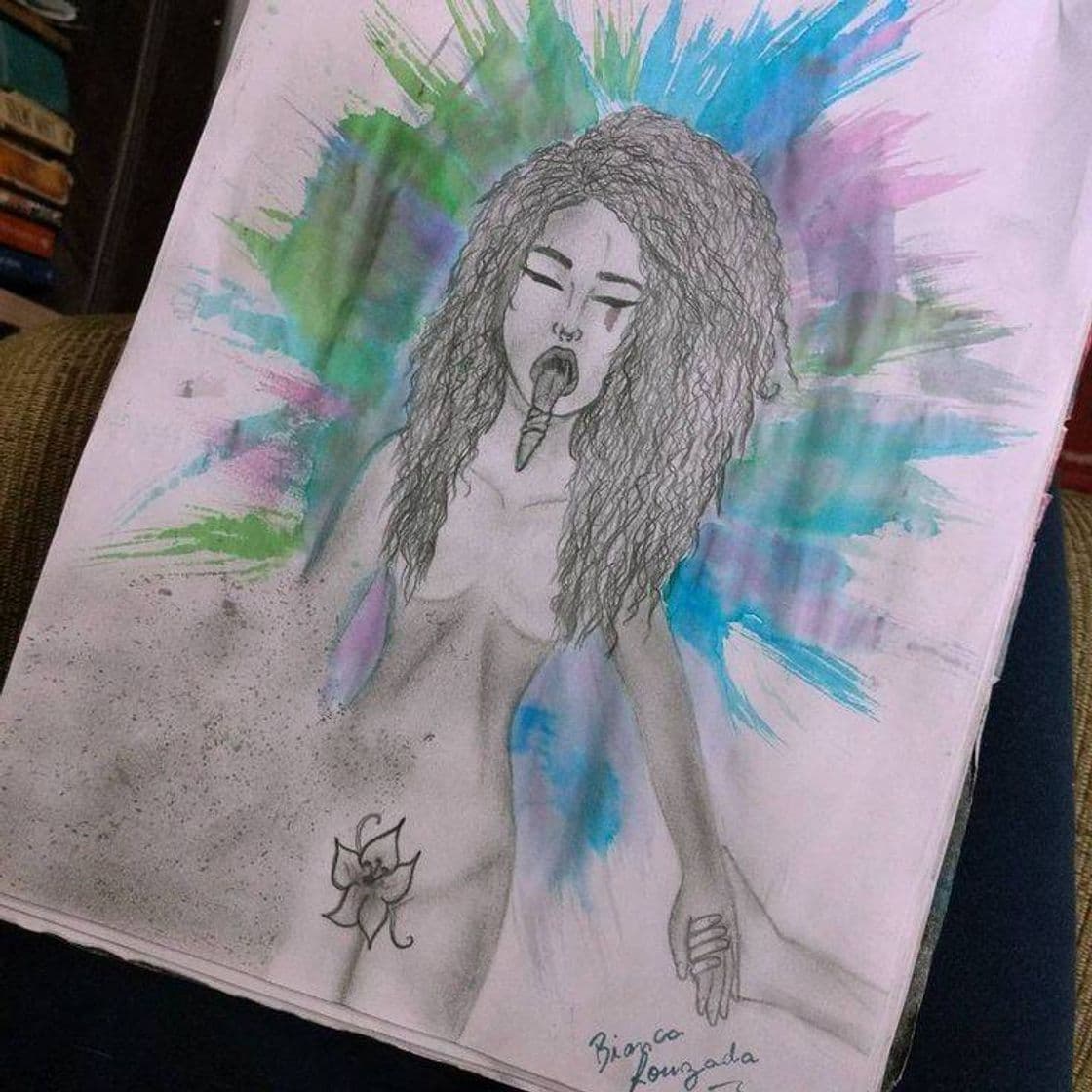 Moda Drawing "the trapped girl"