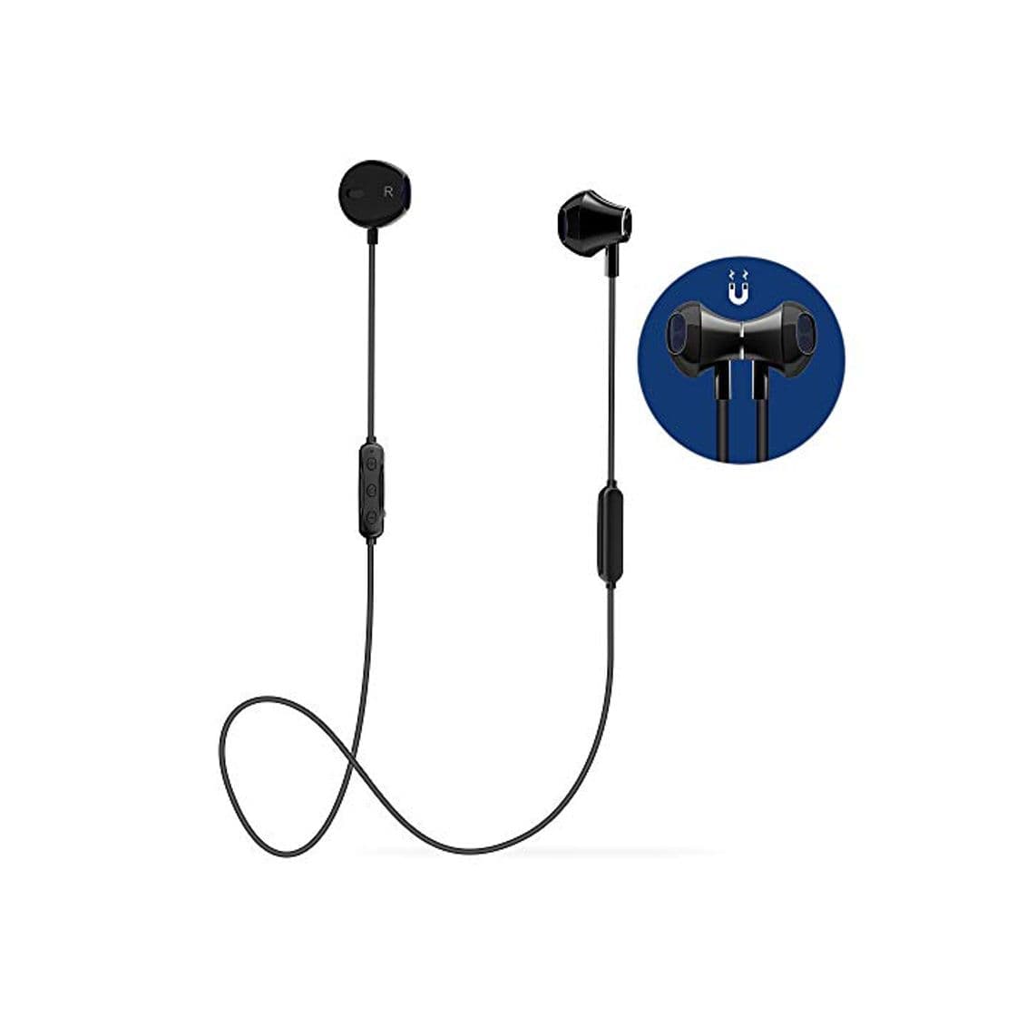 Producto Auricular Bluetooth V4.1 Magnético Auriculares Deportivos con Duración 6-8 Horas