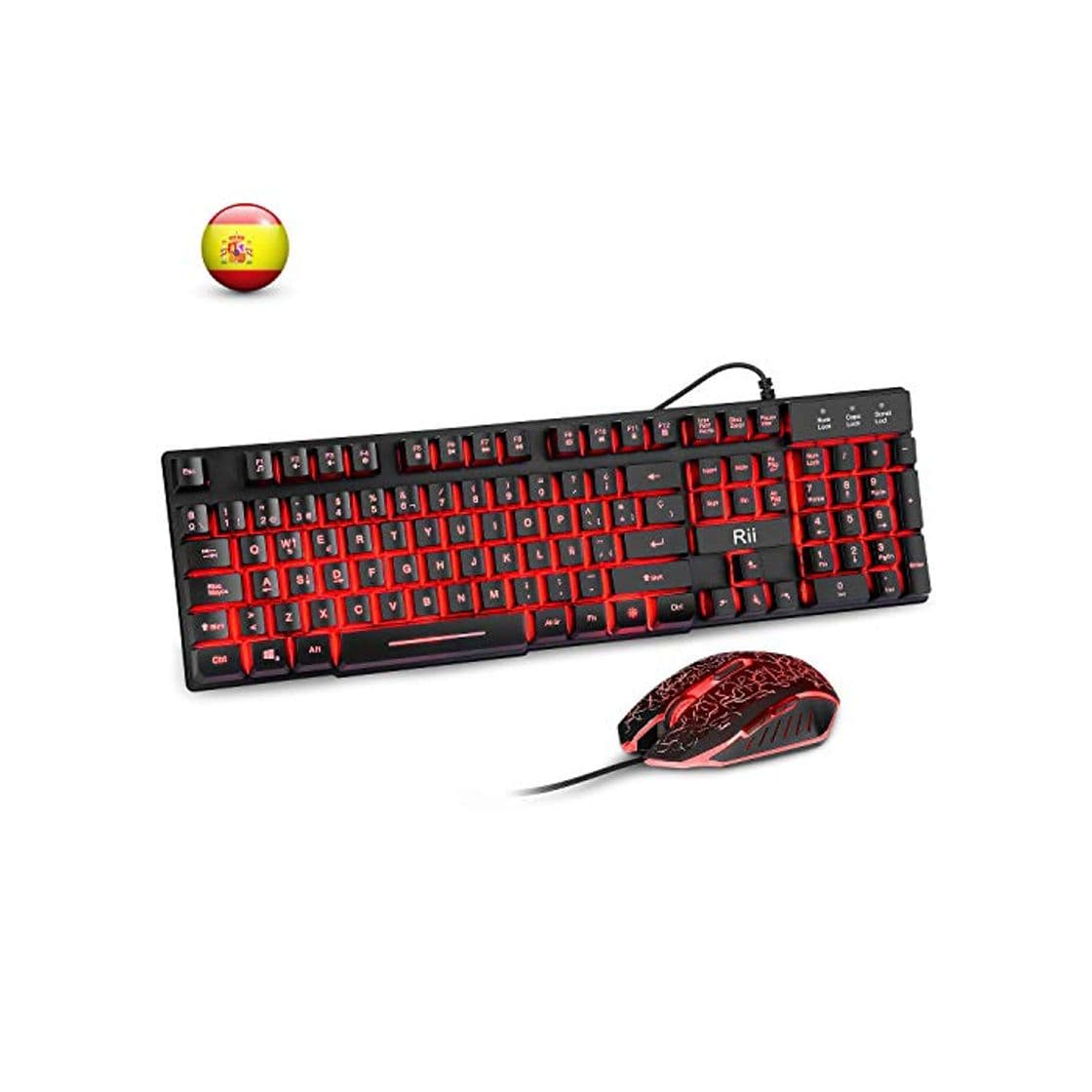 Electronic Rii RK108 Packs de Teclado y Ratón Gaming