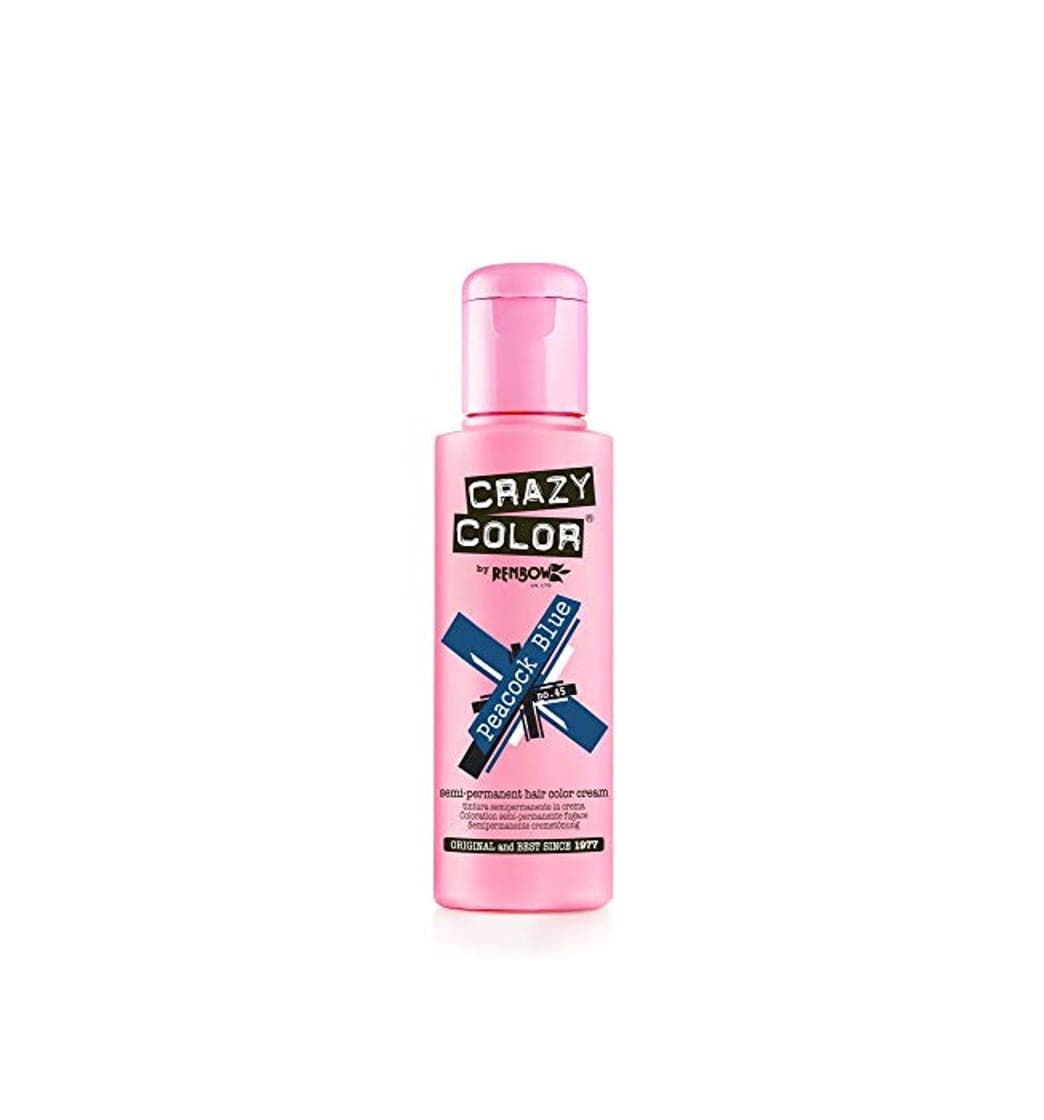 Beauty Crazy Color Peacook Blue Nº 45 Crema Colorante del Cabello Semi-permanente