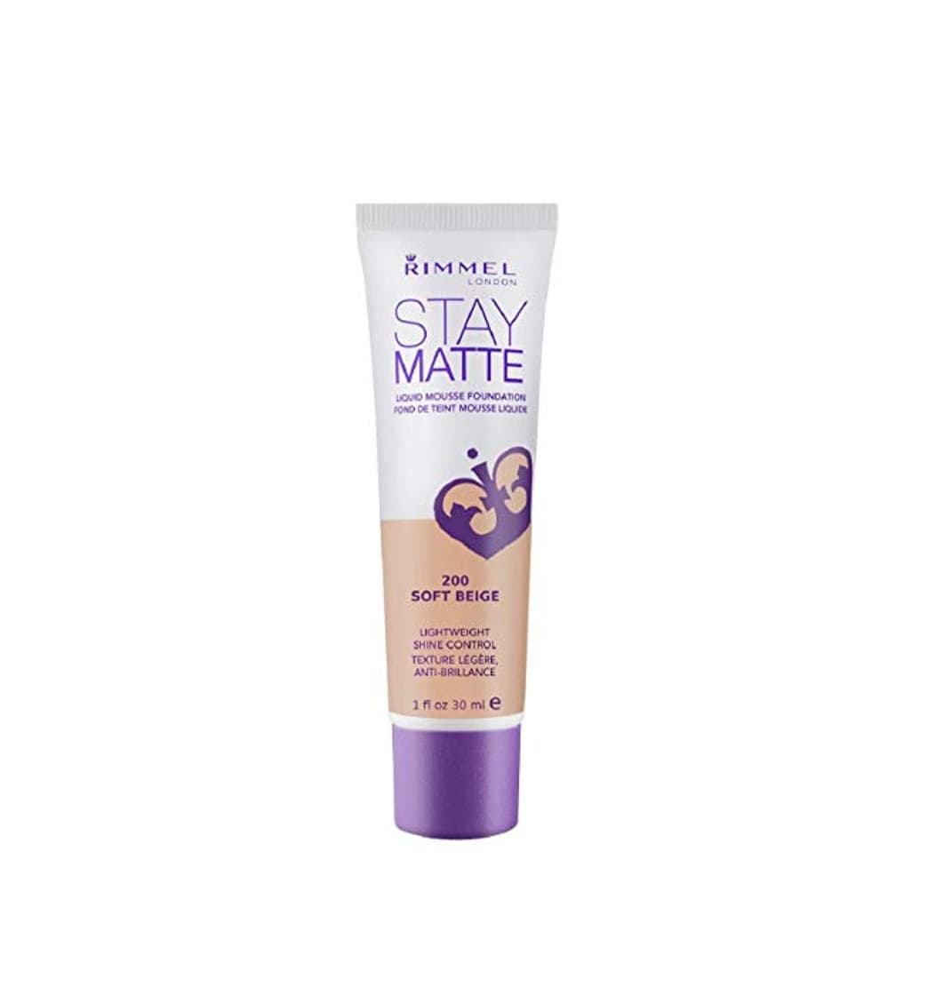 Belleza Rimmel London Stay Matte Base de Maquillaje Tono 200 Soft Beige -