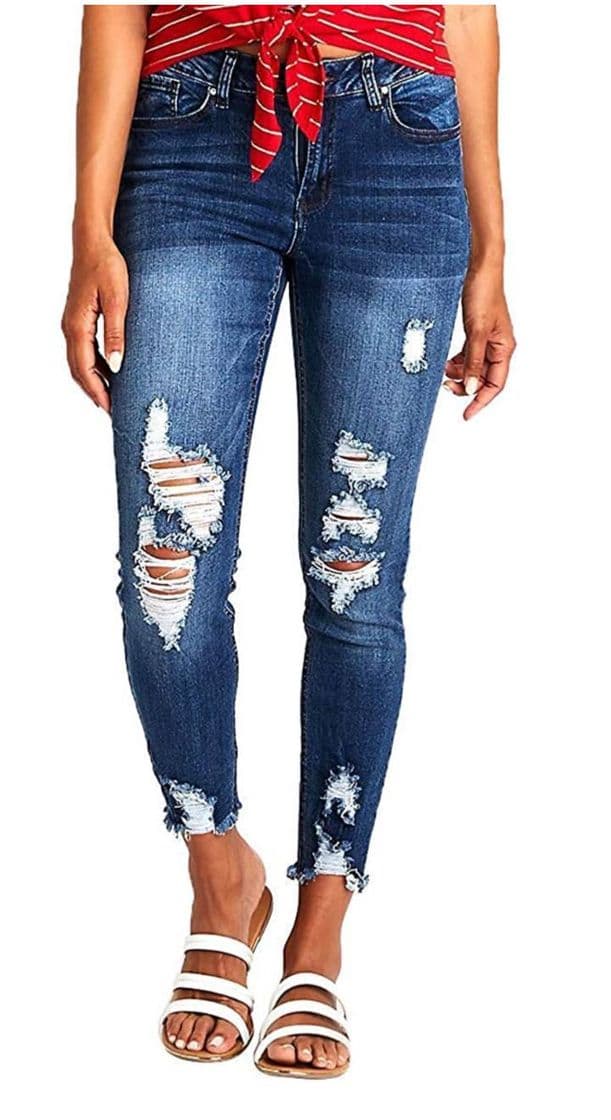 Moda Resfeber Women's Ripped Boyfriend Jeans

Price