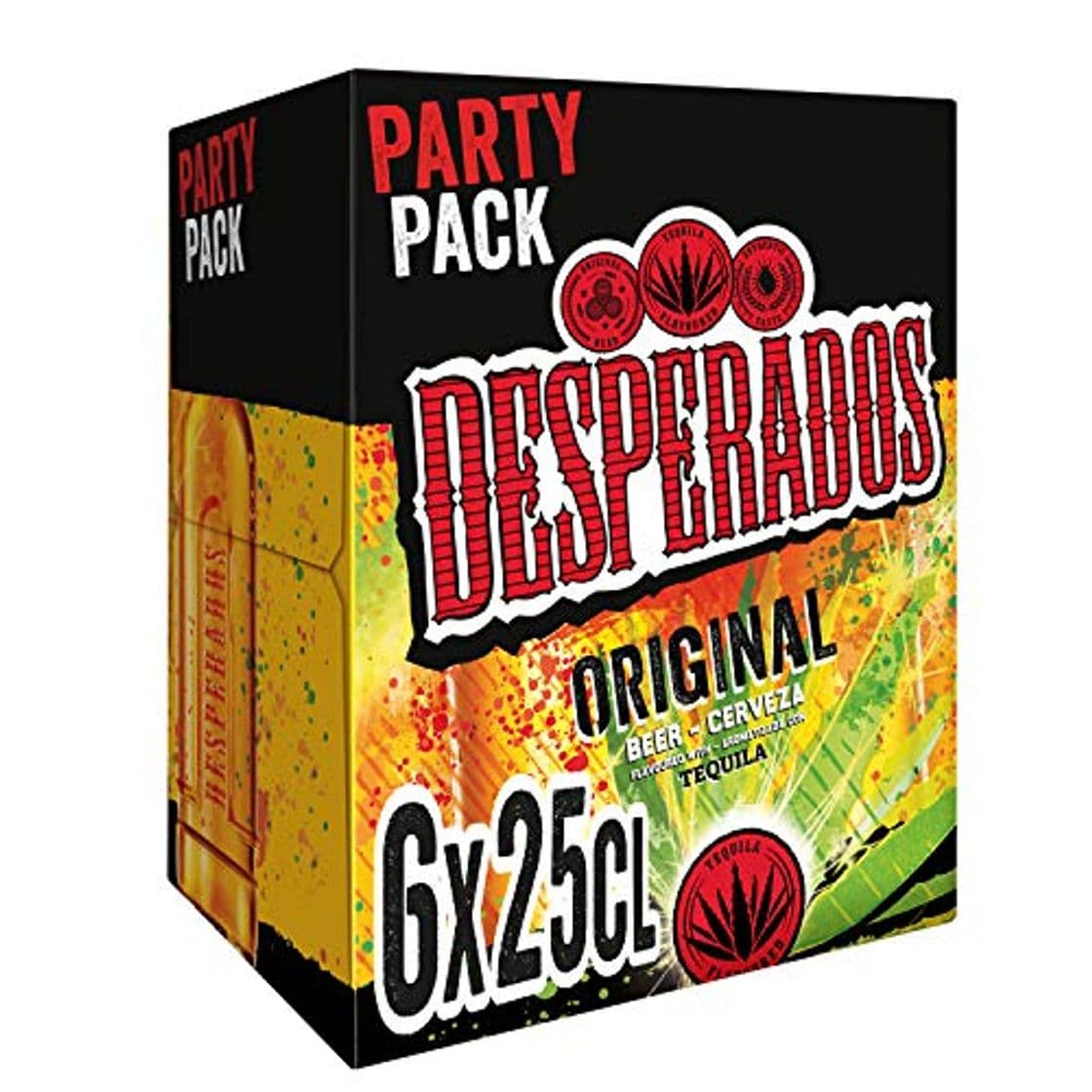 Product Desperados Cerveza - Pack de 6 Botellas x 250 ml