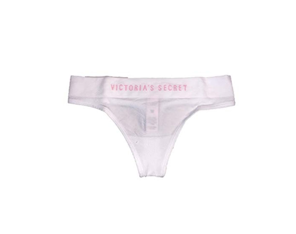 Moda Victoria's Secret Tangas Blanc-Logo Rose XS