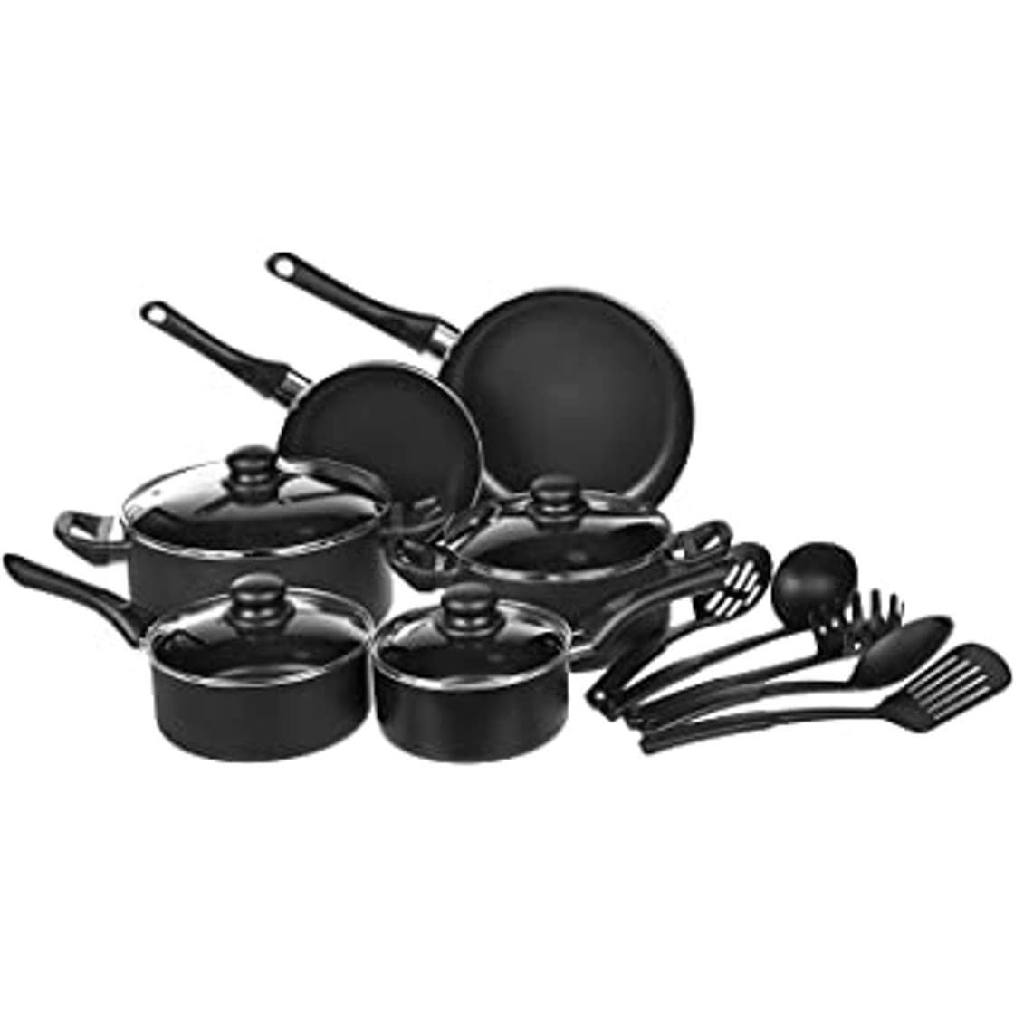 Producto AmazonBasics - Juego de utensilios de cocina antiadherentes