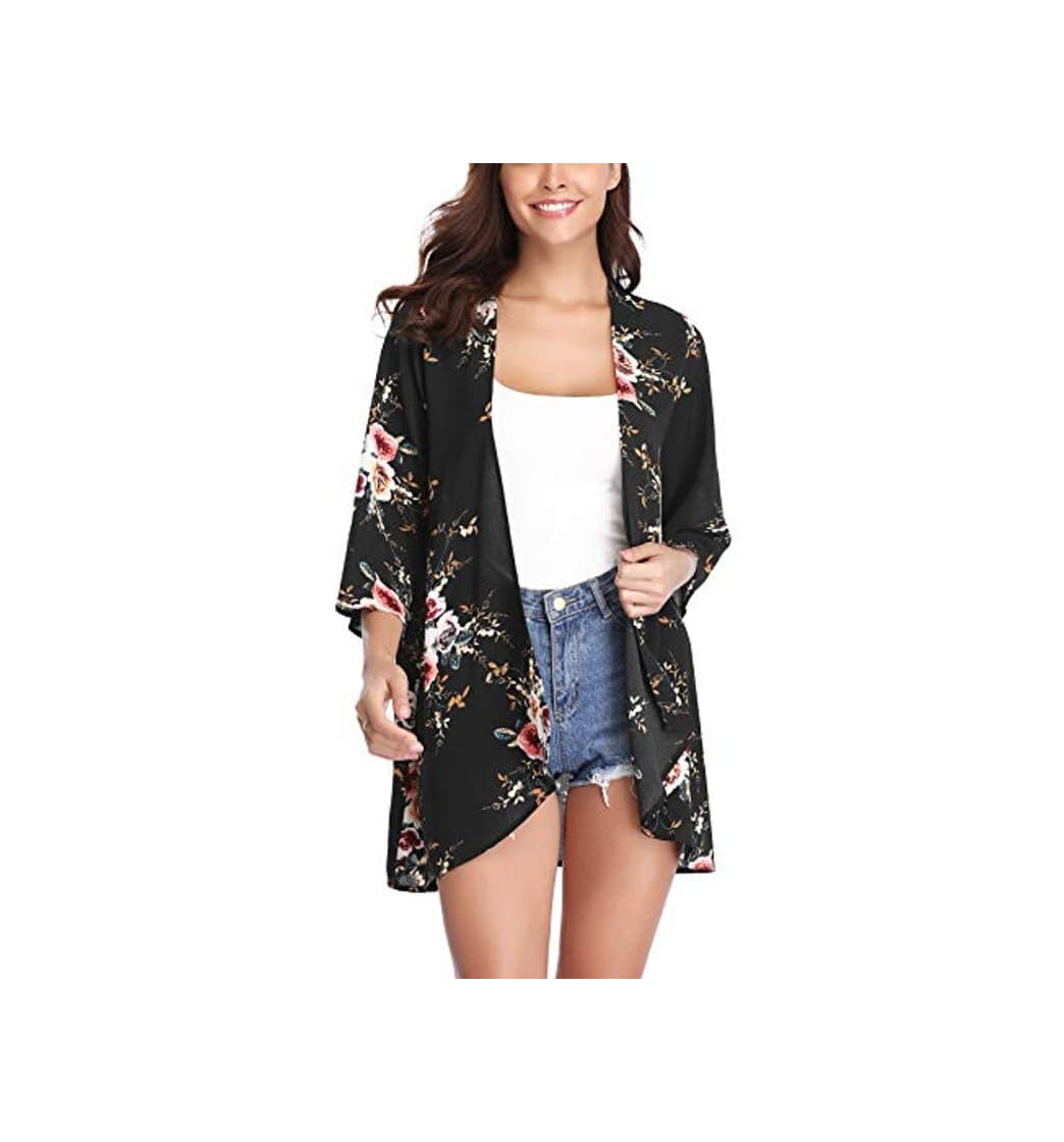 Moda Aibrou Women's Floral Kimono Cardigans，3