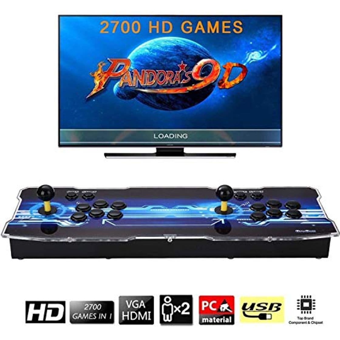 Product [Arcade Game Console 2700] Pandora Box 9D 2700 Juegos Retro Consola maquina