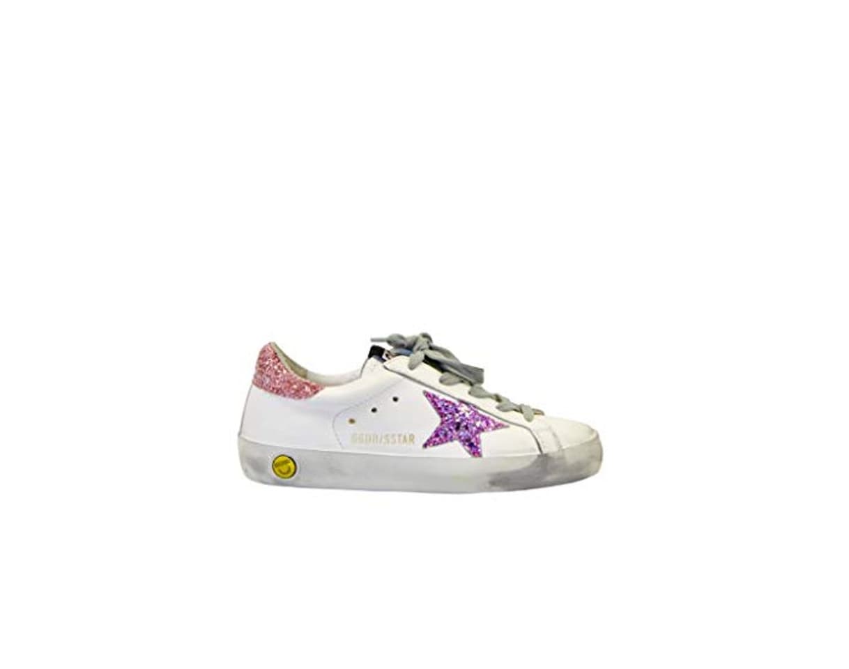 Fashion Golden Goose Sneakers Superstar Blanco Glitter Rosa Multicolor Size