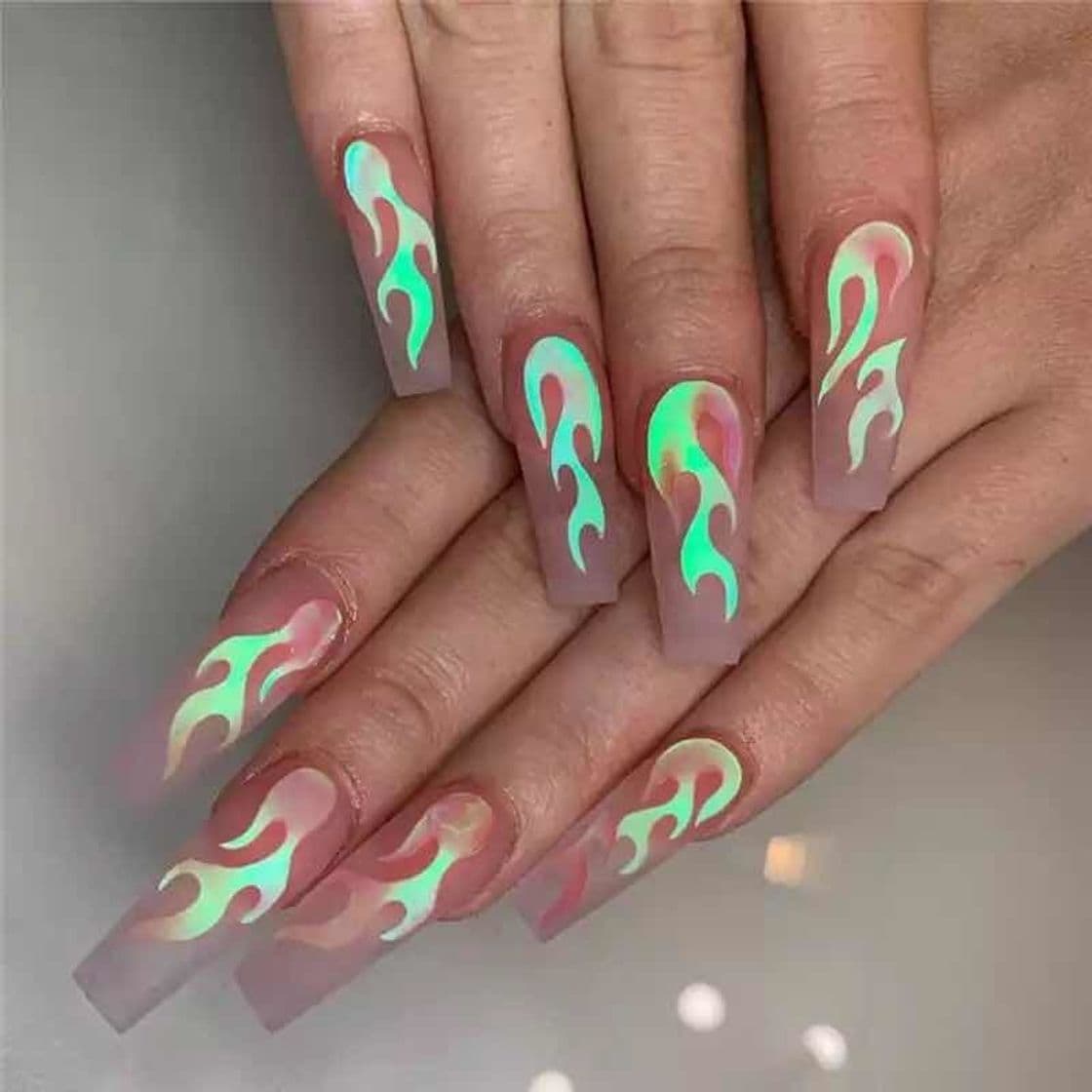 Moda Uñas fuego 