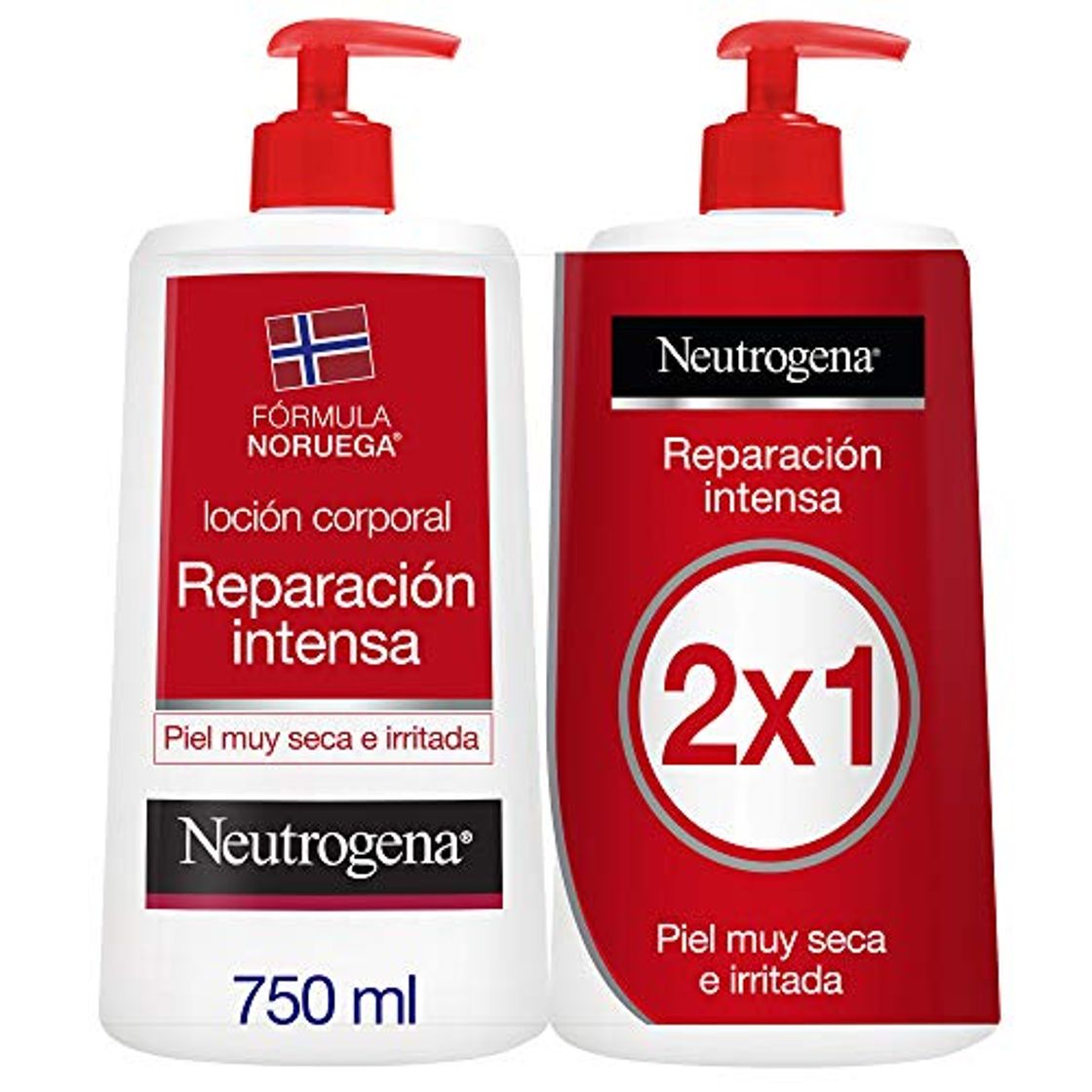 Beauty Neutrogena Loción Corporal Reparación Intensa - Pack de 2 x 750 ml