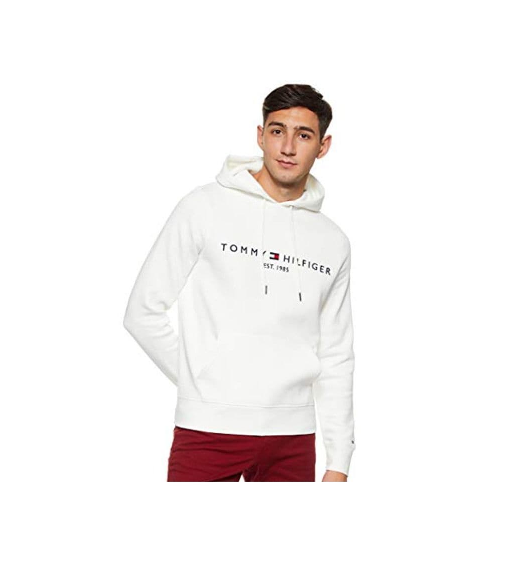 Fashion Tommy Hilfiger Tommy Logo Hoody sudadera, Blanco