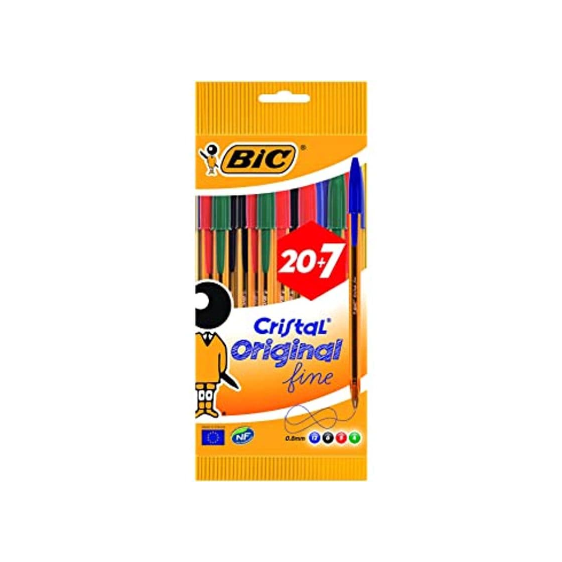 Product BIC Cristal Original Fine - Bolsa de 20+7 bolígrafos