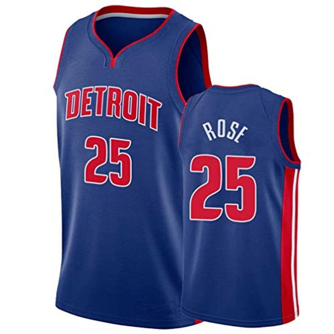 Producto Miyapy Basketball Jersey Pistons #25 Rose Camiseta de Jugador de Baloncesto para