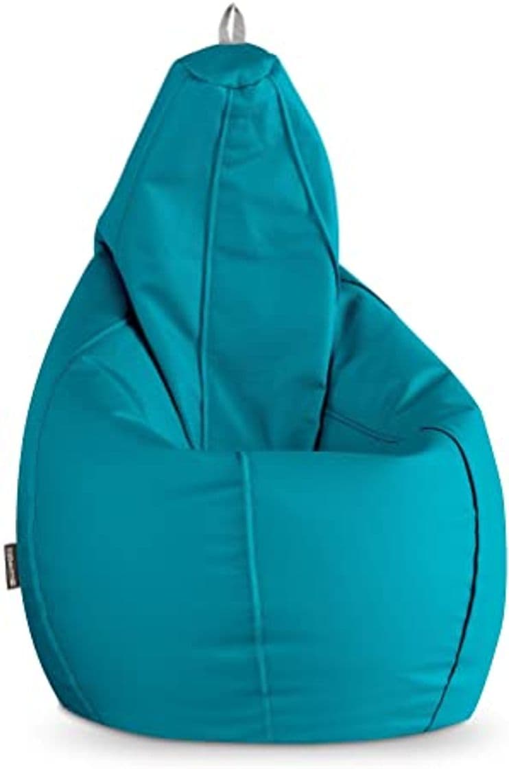 Producto HAPPERS Puff Pera Polipiel Indoor Turquesa XL