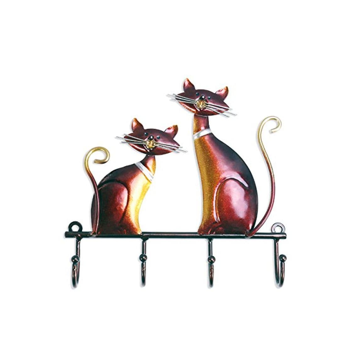 Producto TOOARTS Perchero de pared Metal de Gato para Colgar llaves Sombreros para Decorar su Hogar Estilo Vintage