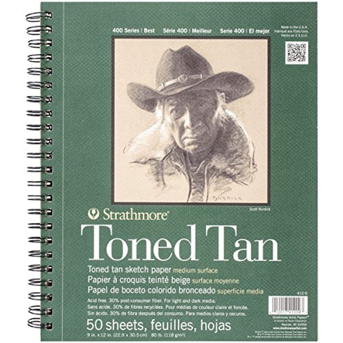 Producto Strathmore 400 Series Toned Tan. Bloc de dibujo