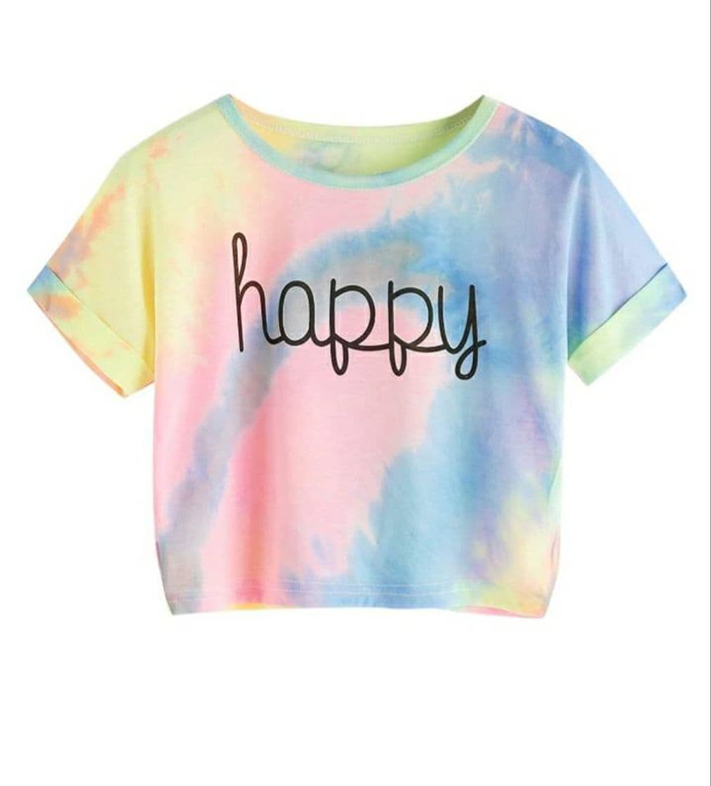 Moda Crop top-happy-full color