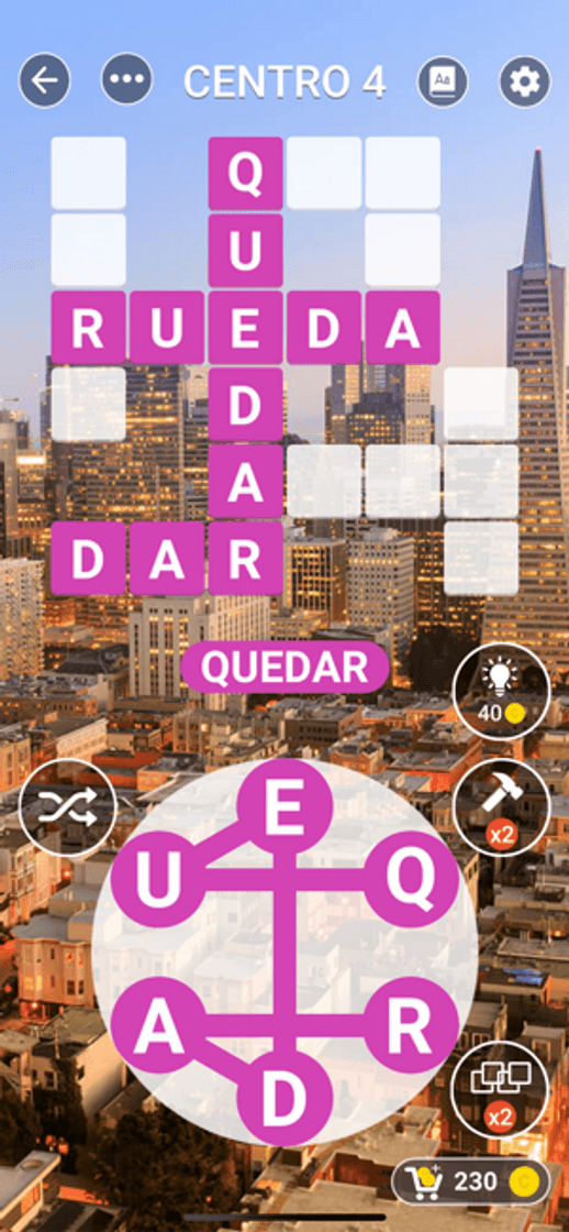 App Ciudad de Palabras: Crucigrama