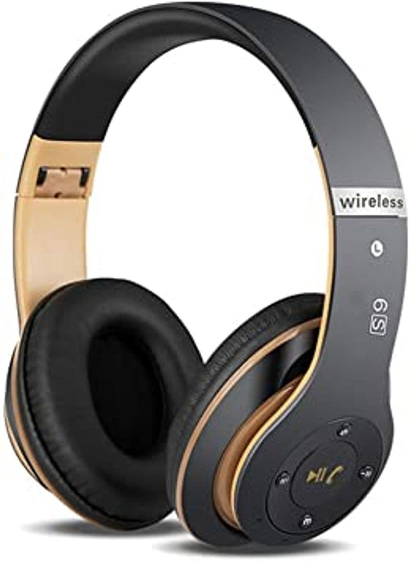 Producto Auriculares Cerrados Inalámbricos 6S, Alta fidelidad Estéreo Auriculares Estéreo Inalámbricos Plegables, Micrófono