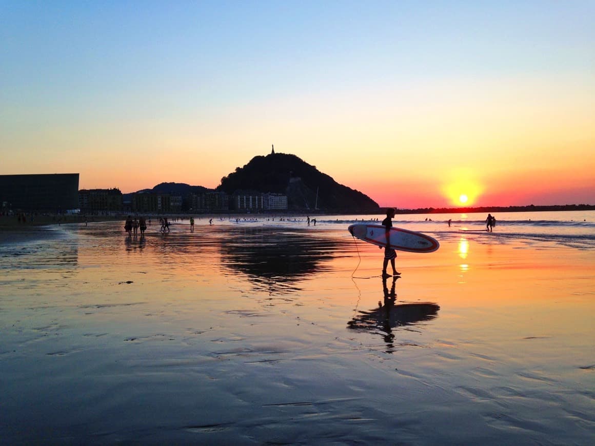 Place Zurriola beach