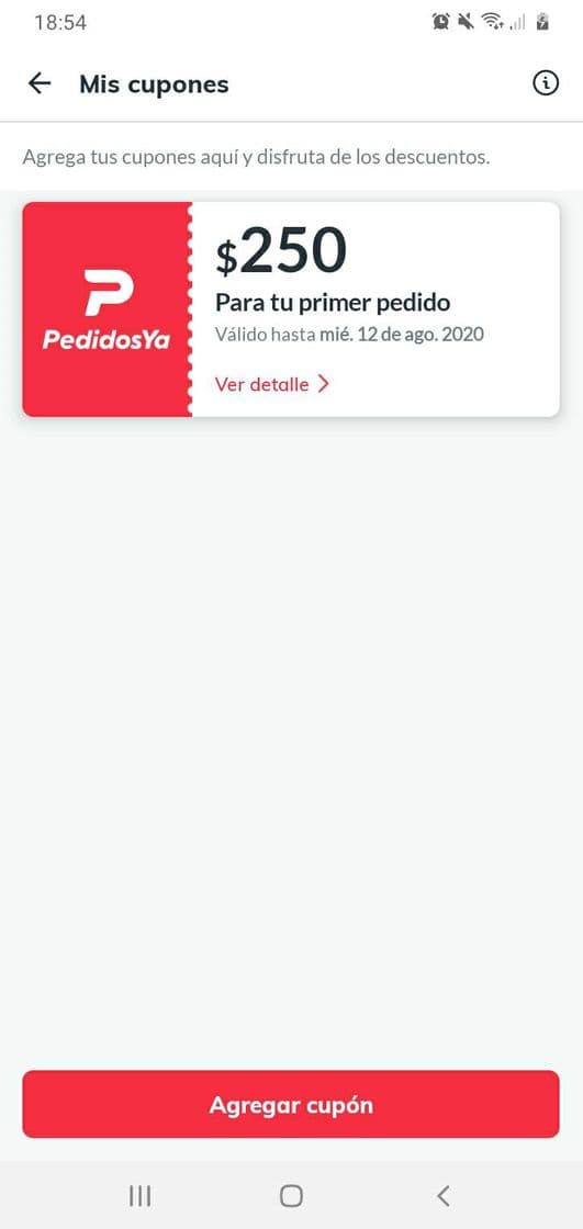 App PedidosYa - Delivery App