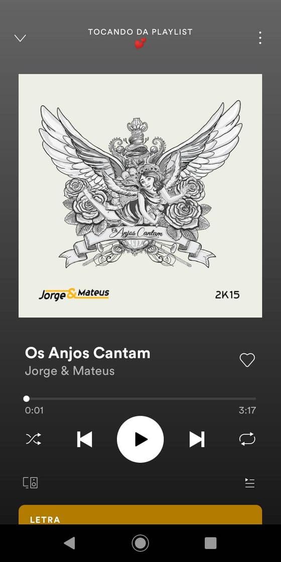 Canción Os anjos cantam nosso amor 