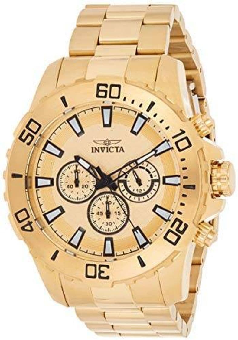 Moda Relógio Masculino Invicta Pro Diver Modelo 22547 – Dourado