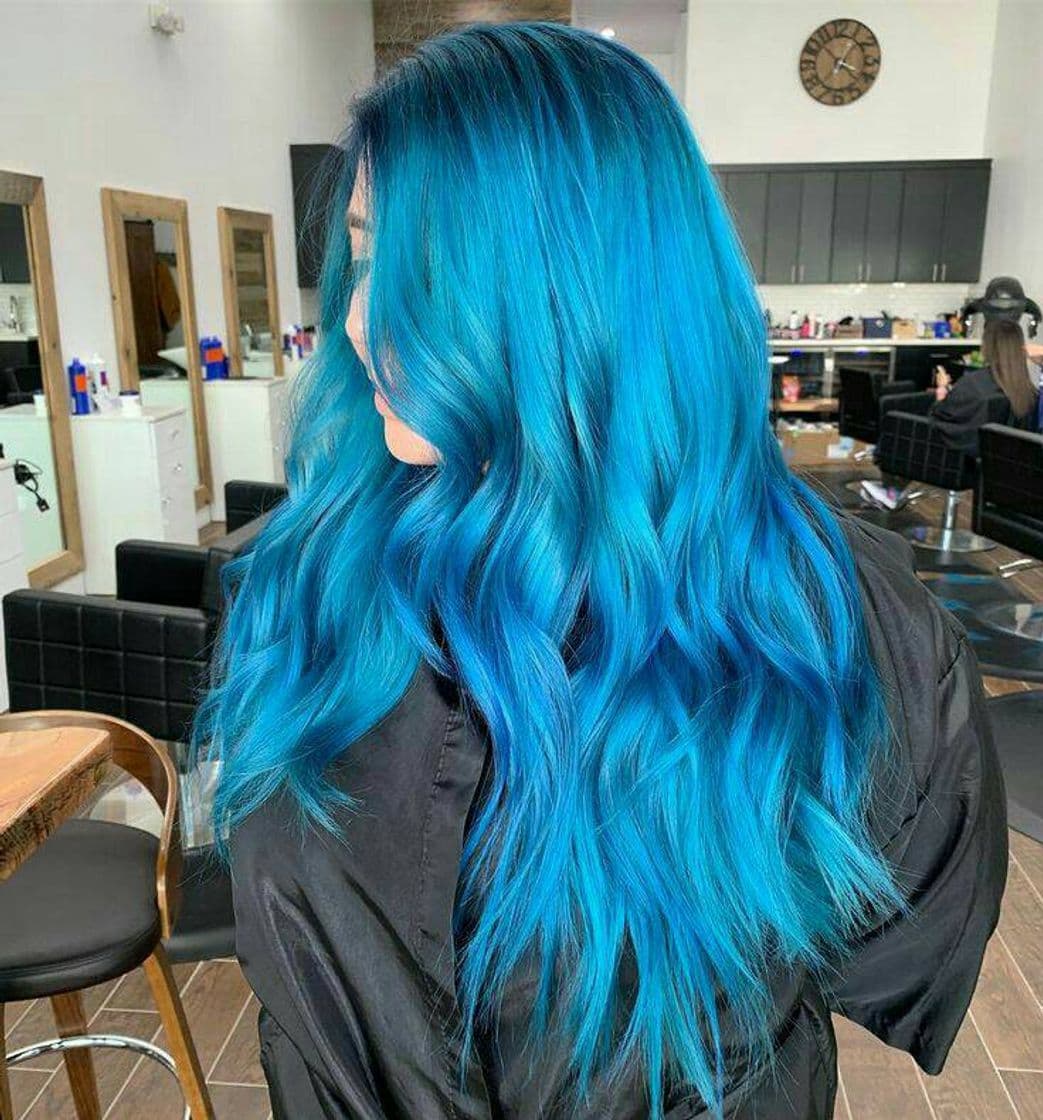 Fashion Cabelo azul💙